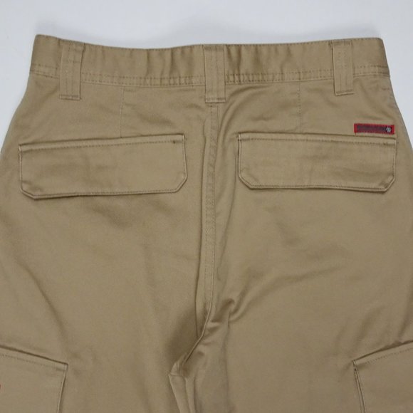 Old Navy Cargo Utility Pants 16 XL Boy Youth Elastic Waist Khaki Reinforced Knee - Picture 7 of 8